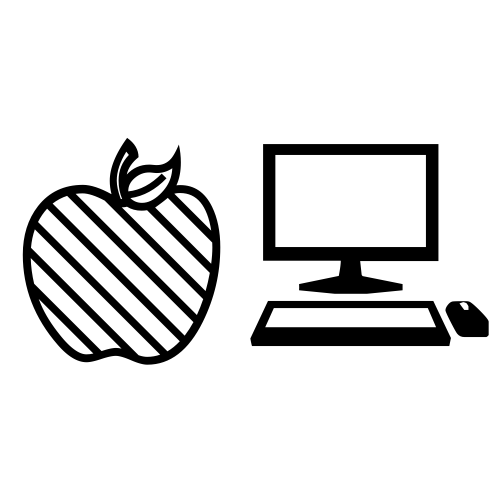 🍏💻 Emoji Domain black and white Symbola rendering